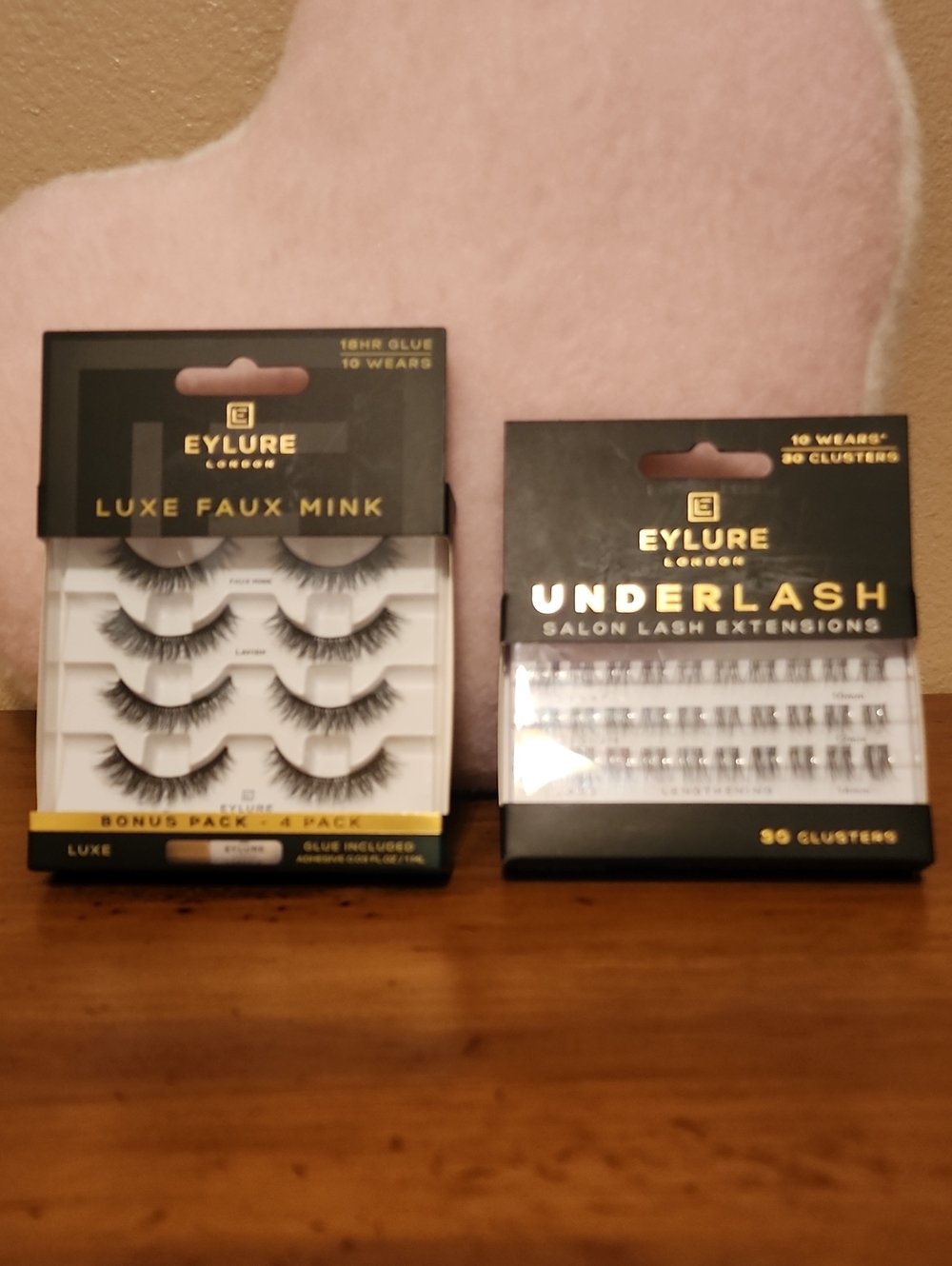 Luxe Faux Mink False Lashes(4pk) - With Lash Extensions(30 Clusters)
